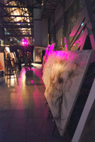 Easels being used at an event